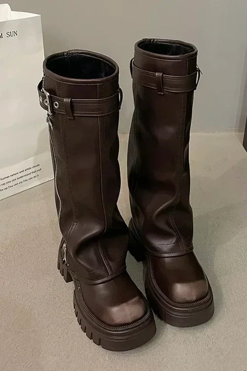 Bottes Genou Hautes Élégantes pour Femmes 1
