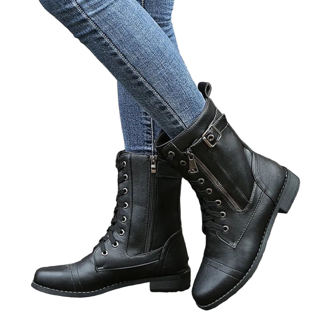 Bottes Hiver Femme À Lacets Isolées Antidérapantes 0