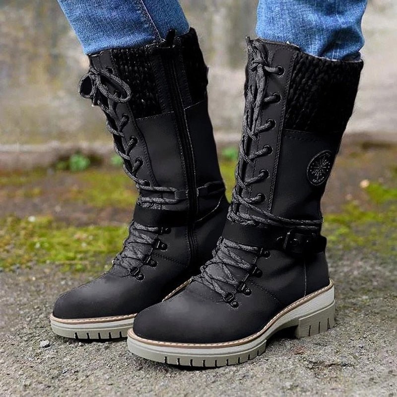 Bottes Hiver Femme Élégantes Imperméables Hautes 2