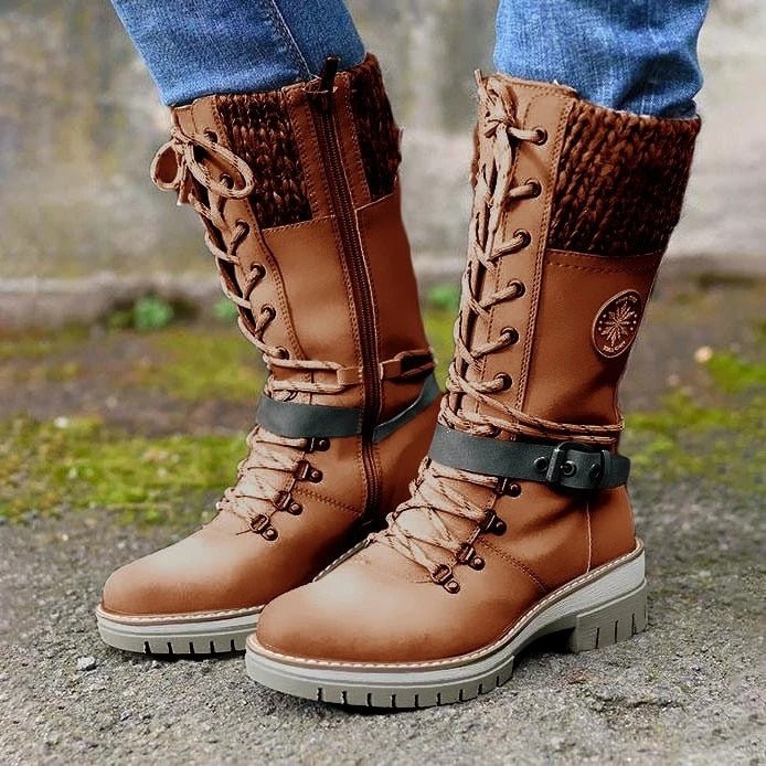 Bottes Hiver Femme Élégantes Imperméables Hautes 3