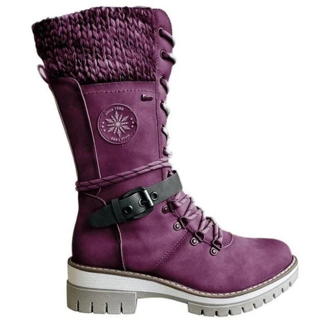 Bottes Hiver Femme Élégantes Imperméables Hautes 6