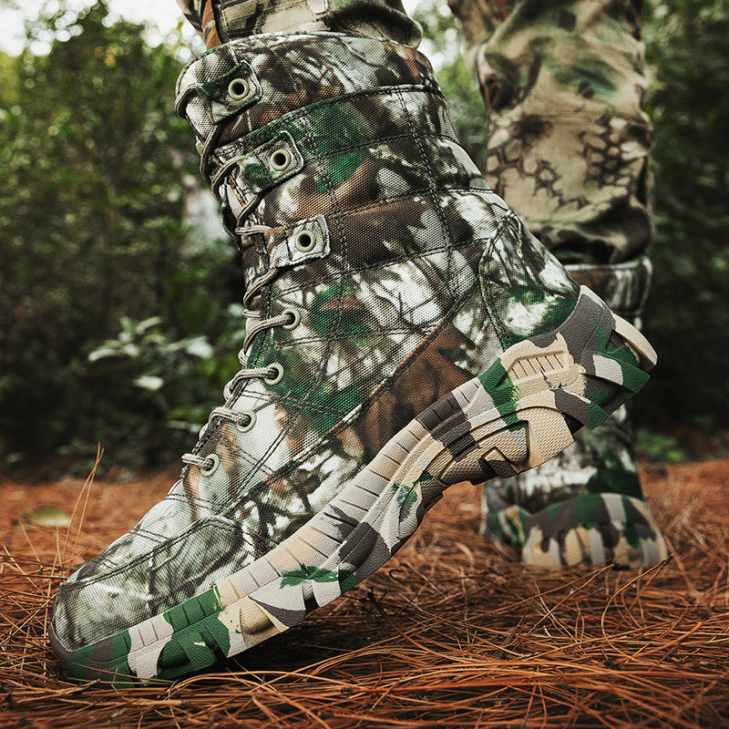 Bottes Militaires Femme Style Camouflage 2