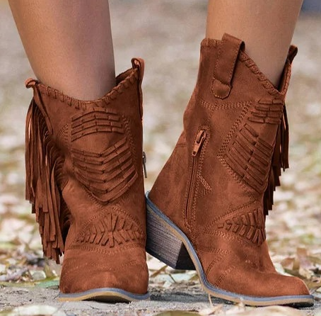 Bottes Western Femme Style Cowgirl 3