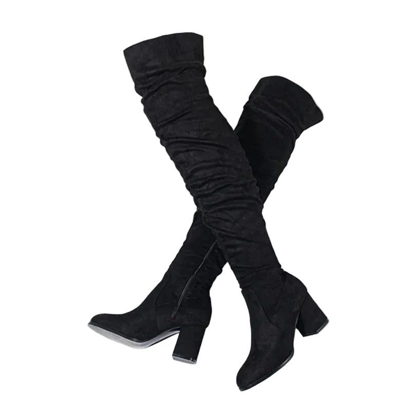 Bottes à Talons Femmes au-dessus du Genou Chic 0