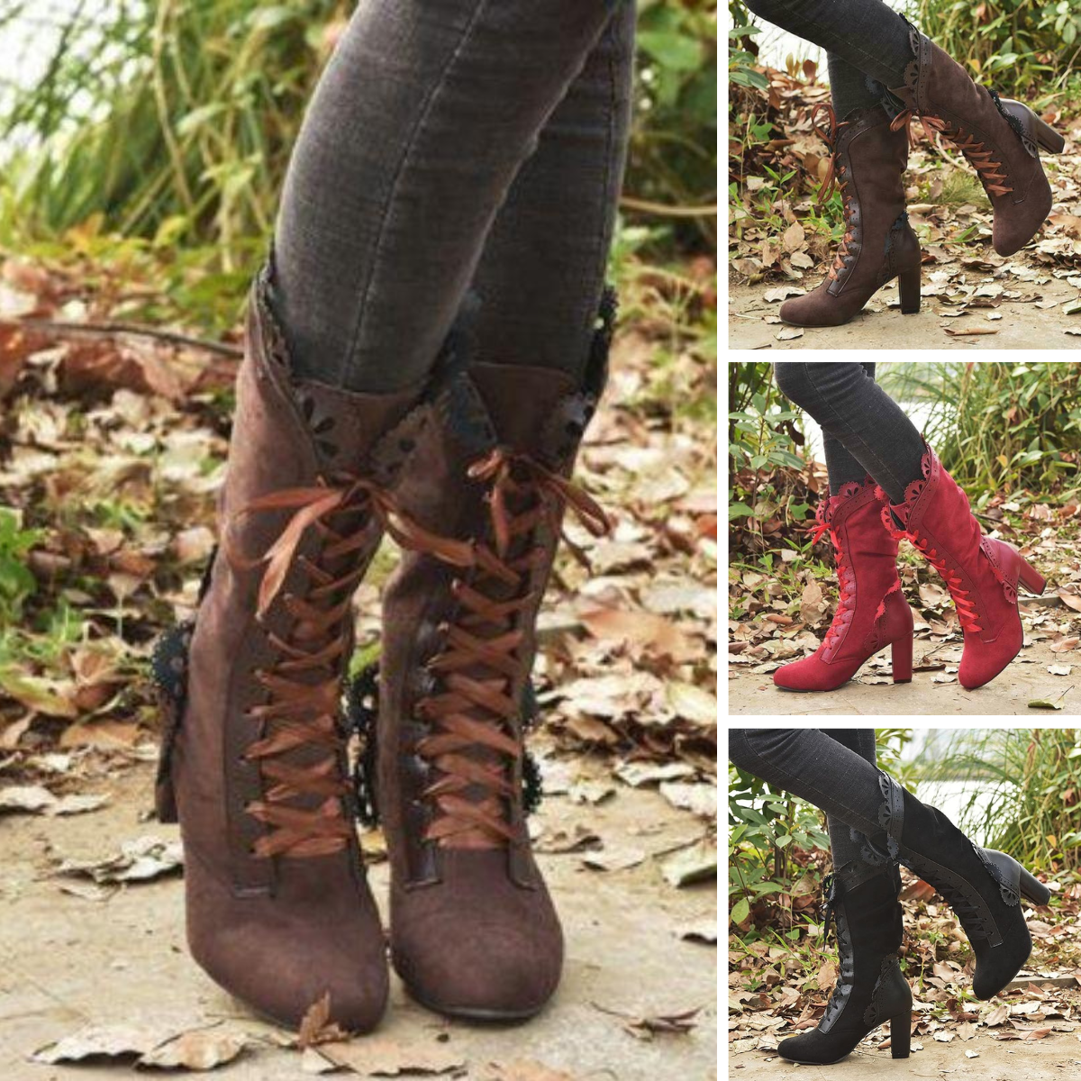 Bottes à Talons Hauts pour Femmes Style Automnal 4