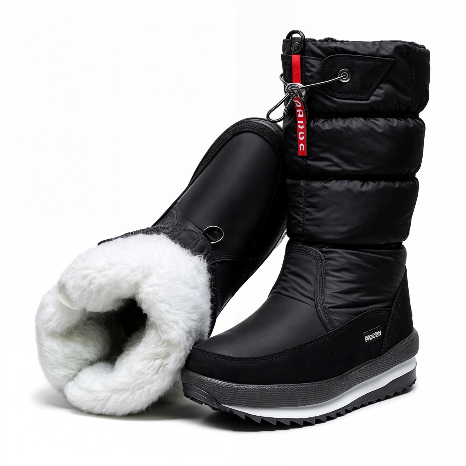 Bottes d'hiver épaisses en peluche pour femmes 1