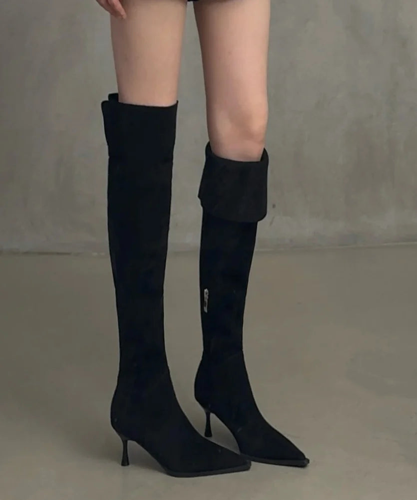 Bottes pour femmes à talons aiguilles et bout pointu 3