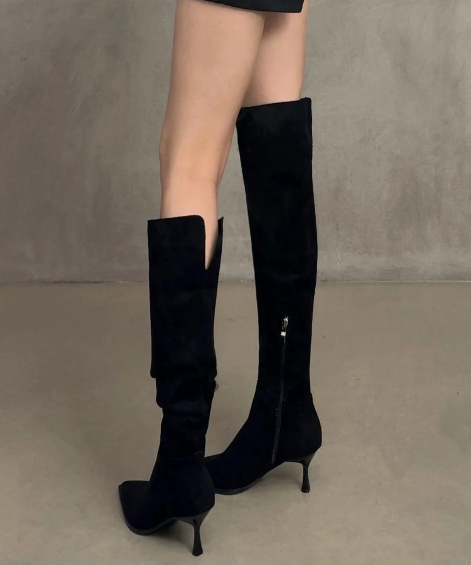 Bottes pour femmes à talons aiguilles et bout pointu 4