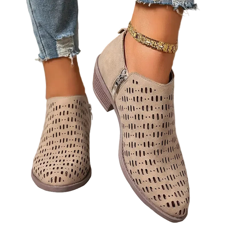 Bottines Décontractées à Découpes pour Femmes 0