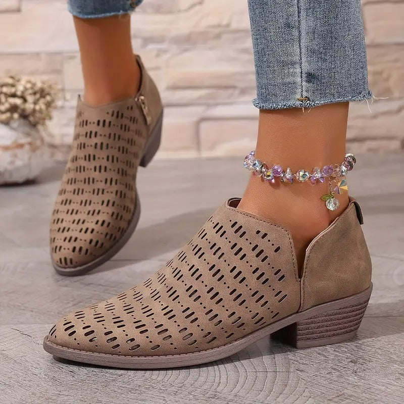Bottines Décontractées à Découpes pour Femmes 1