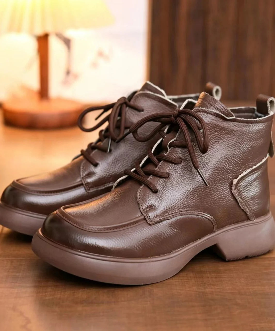 Bottines Femme Classiques À Lacets 3