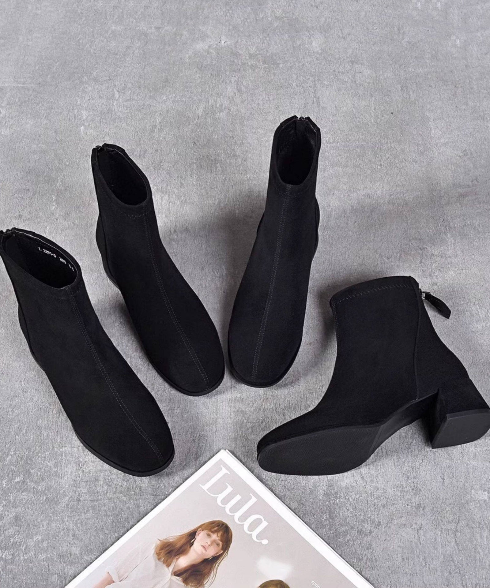 Bottines Femme Épaisses Ajustées Chic 4