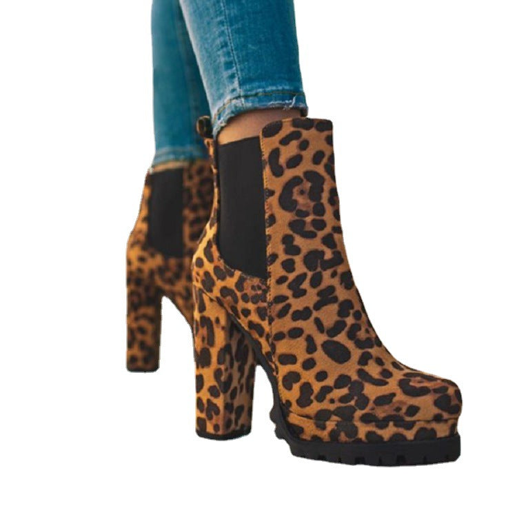 Bottines Femme à Bout Rond Style Urbain 5