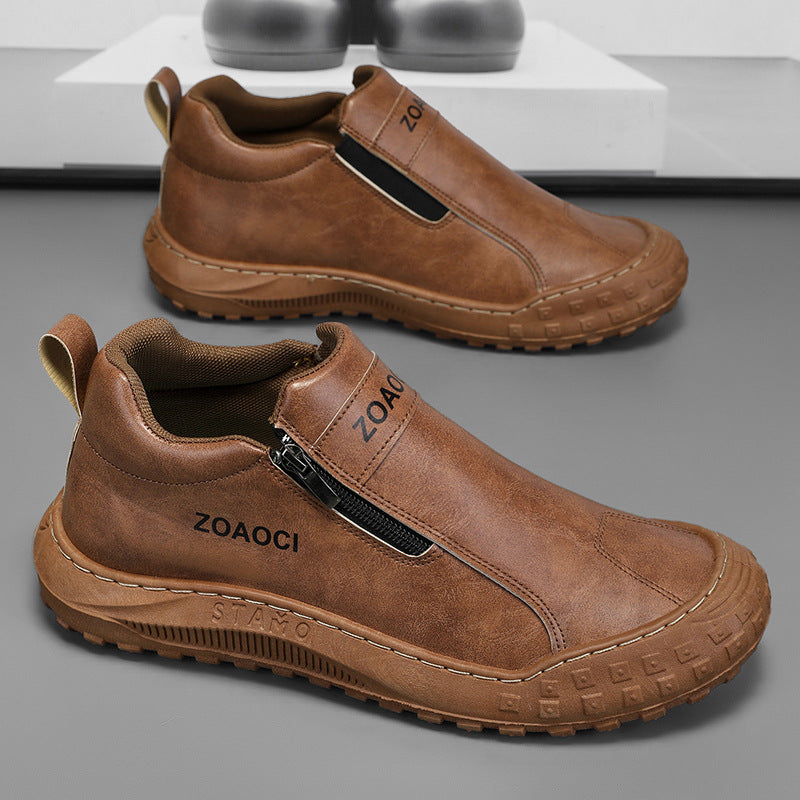 Bottines Femme à Fermeture Éclair Latérale Design Moderne 0