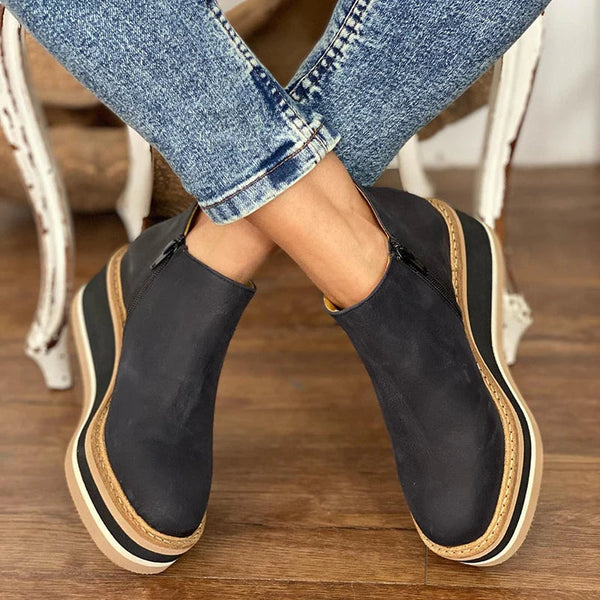 Bottines Femmes Chic à Fermeture Éclair pour Un Style Élégant 1