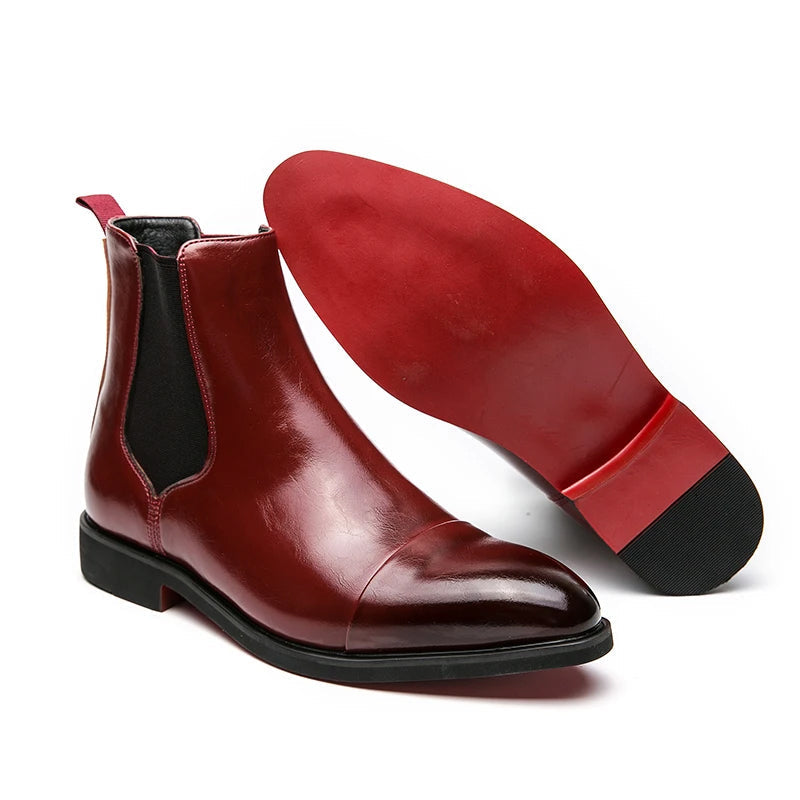 Bottines Homme Chelsea Classiques avec Panneaux Élastiques 4