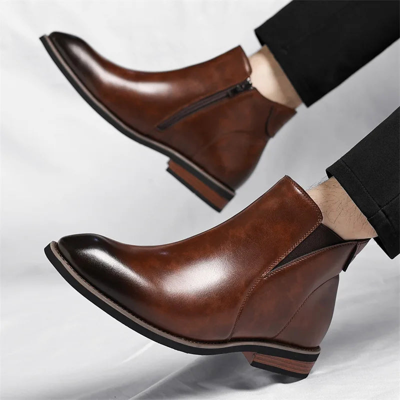 Bottines Homme Style Chelsea Élégantes 4