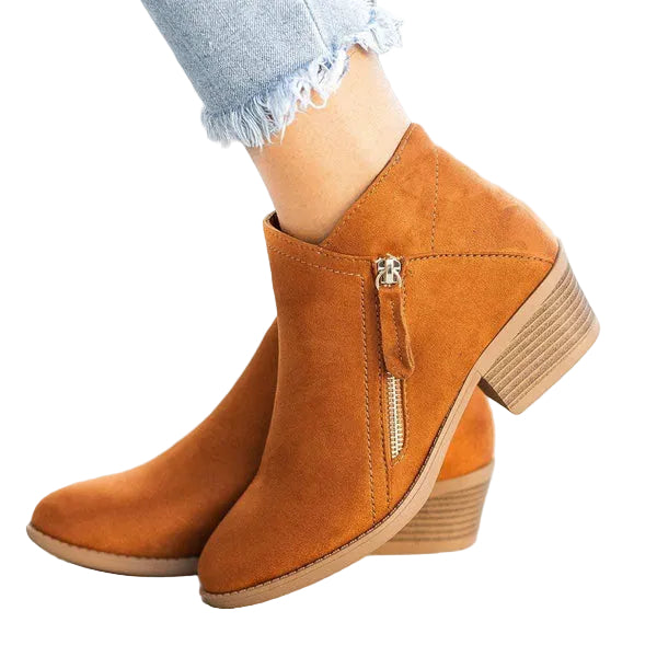 Bottines Zippées pour Femmes Chic 0