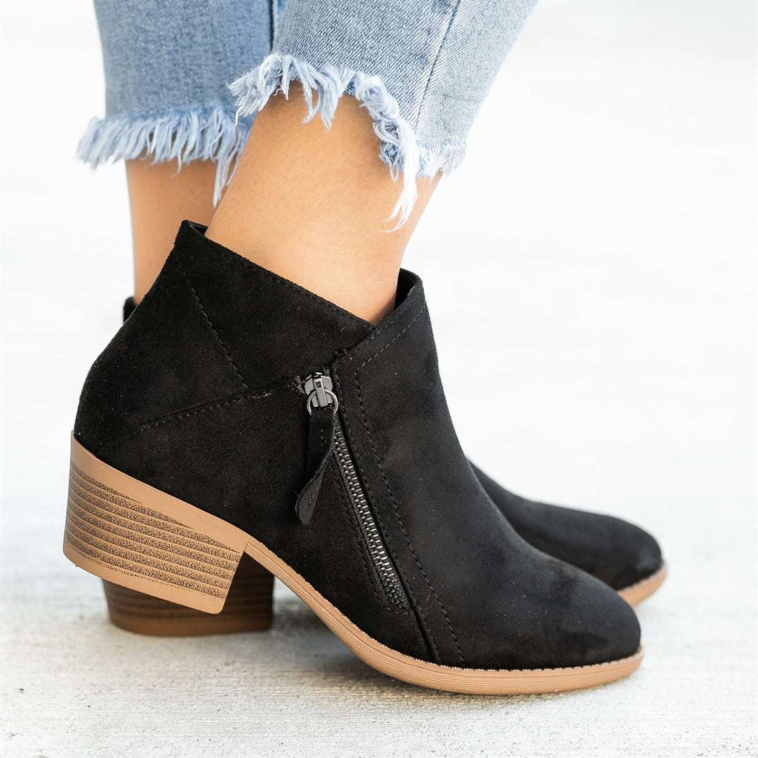 Bottines Zippées pour Femmes Chic 3