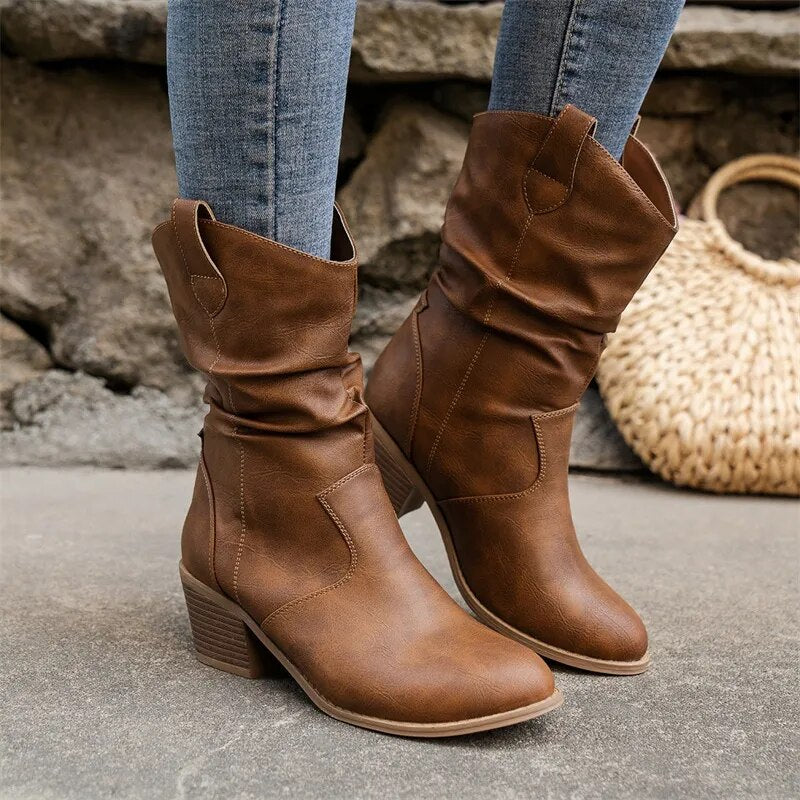 Bottines pour femmes Style Occidental 4