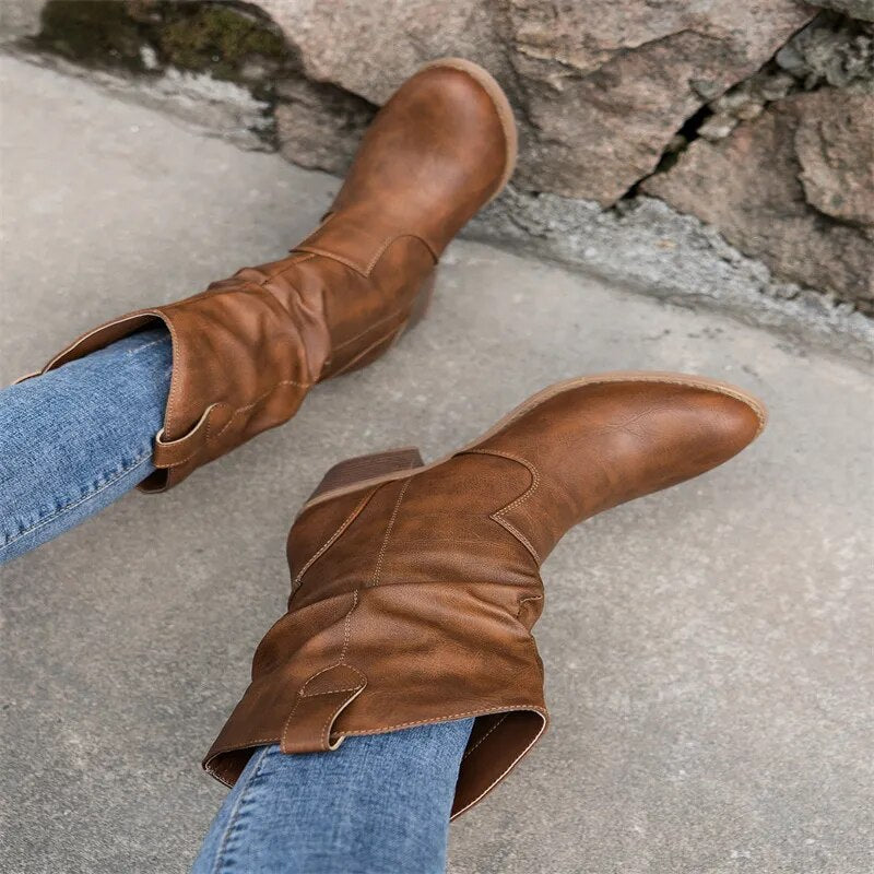 Bottines pour femmes Style Occidental 6