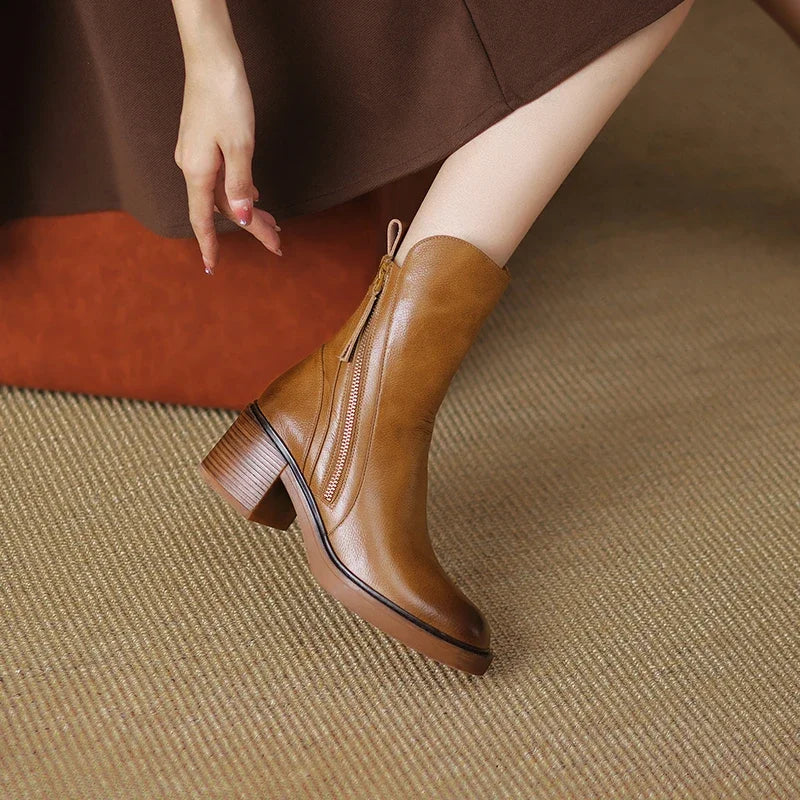 Bottines pour femmes à talon bloc 2