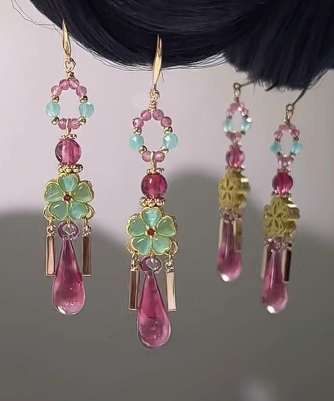Boucles d'oreilles Pendantes Femme Goutte d'Eau Élégantes 1