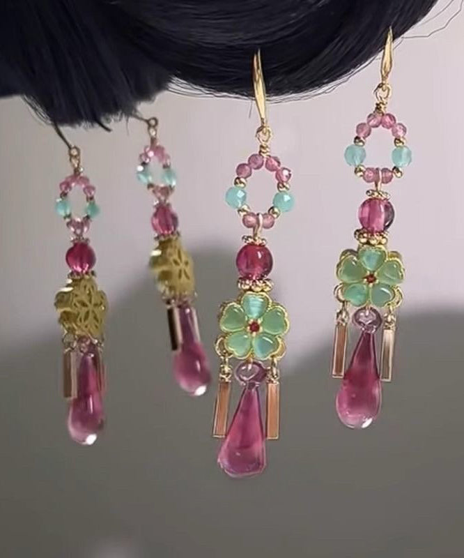 Boucles d'oreilles Pendantes Femme Goutte d'Eau Élégantes 4
