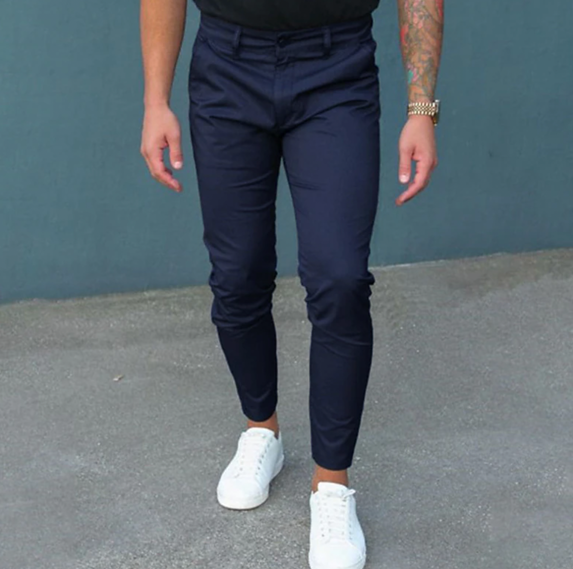 Variant image for Pantalon Chino Homme Élégant en Tissu de Haute Qualité-15