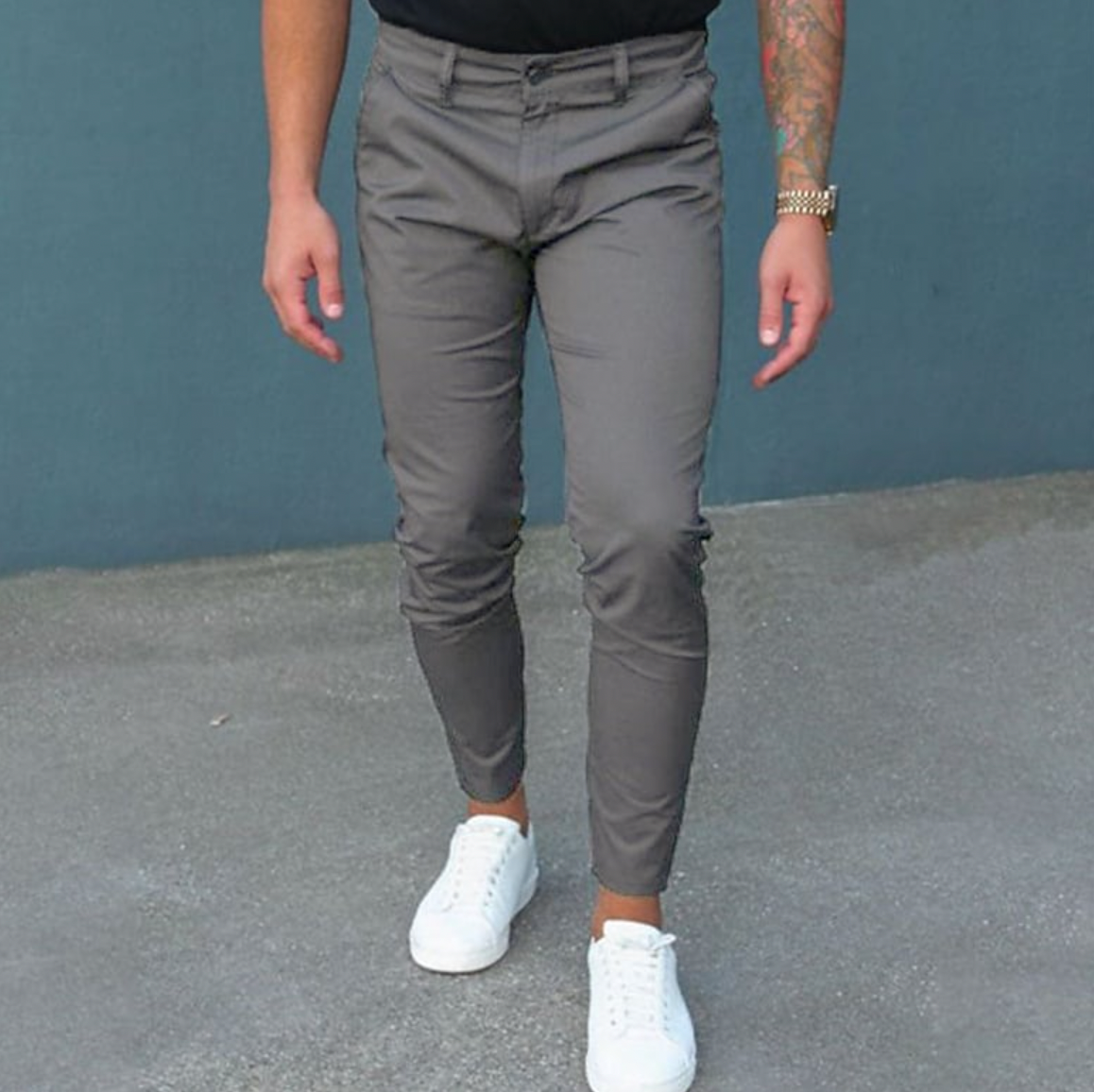 Variant image for Pantalon Chino Homme Élégant en Tissu de Haute Qualité-8