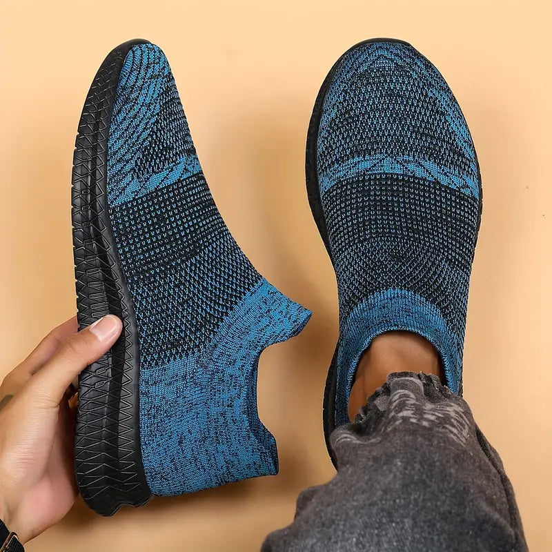 Chaussures pour Hommes Confortables Style Chaussette Tissu Extensible-1
