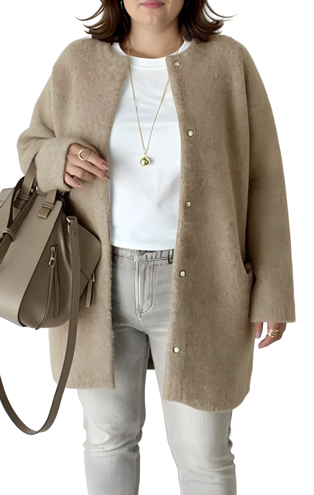 Cardigan Ample Femme Tricoté 0