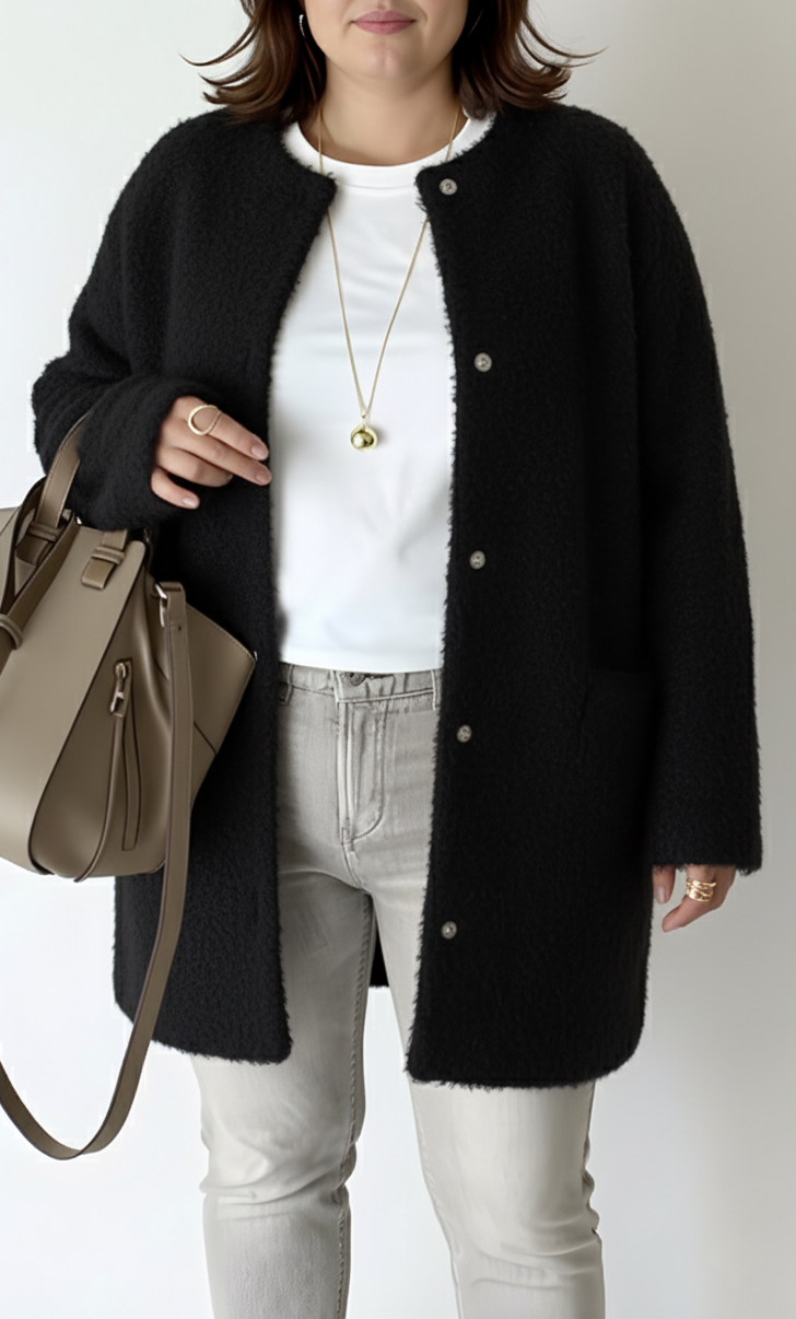 Cardigan Ample Femme Tricoté 2