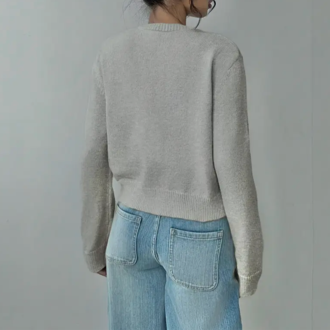 Cardigan Court à Boutons pour Femme Printemps 7
