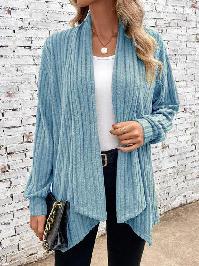 Cardigan Femme Drapé Style Décontracté 2