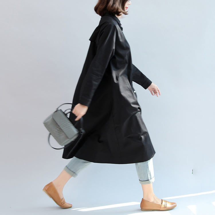 Cardigan Femme Oversize Manches Longues Patchwork Noir et Blanc Décontracté 2