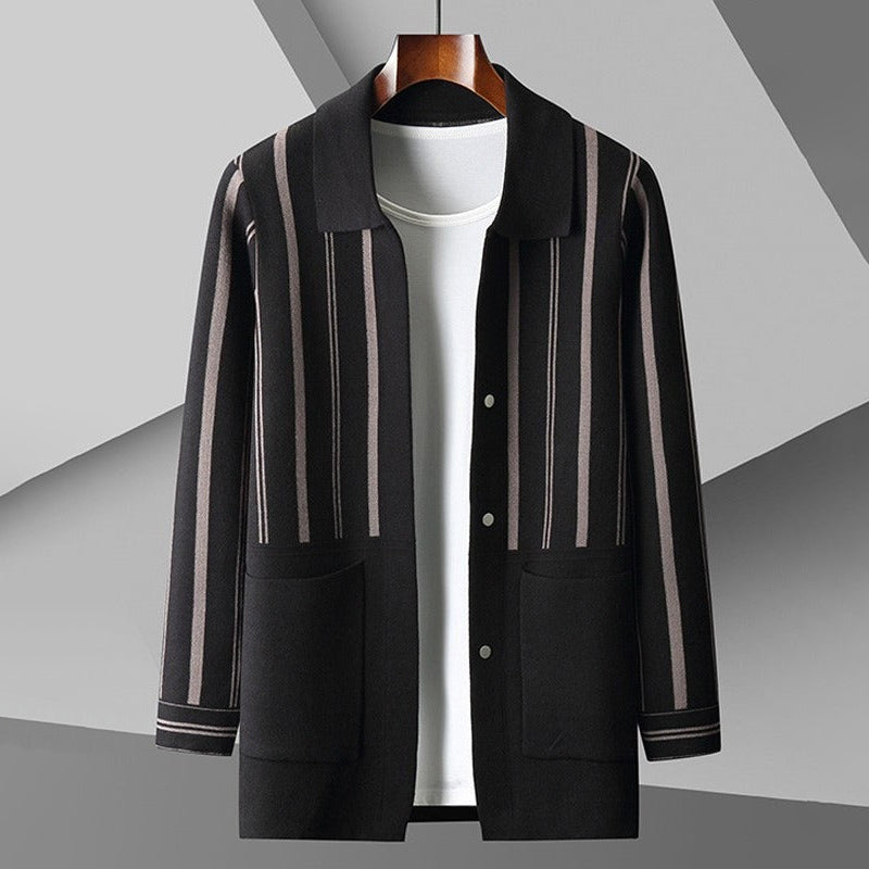 Cardigan Grand Rayé pour Homme 3