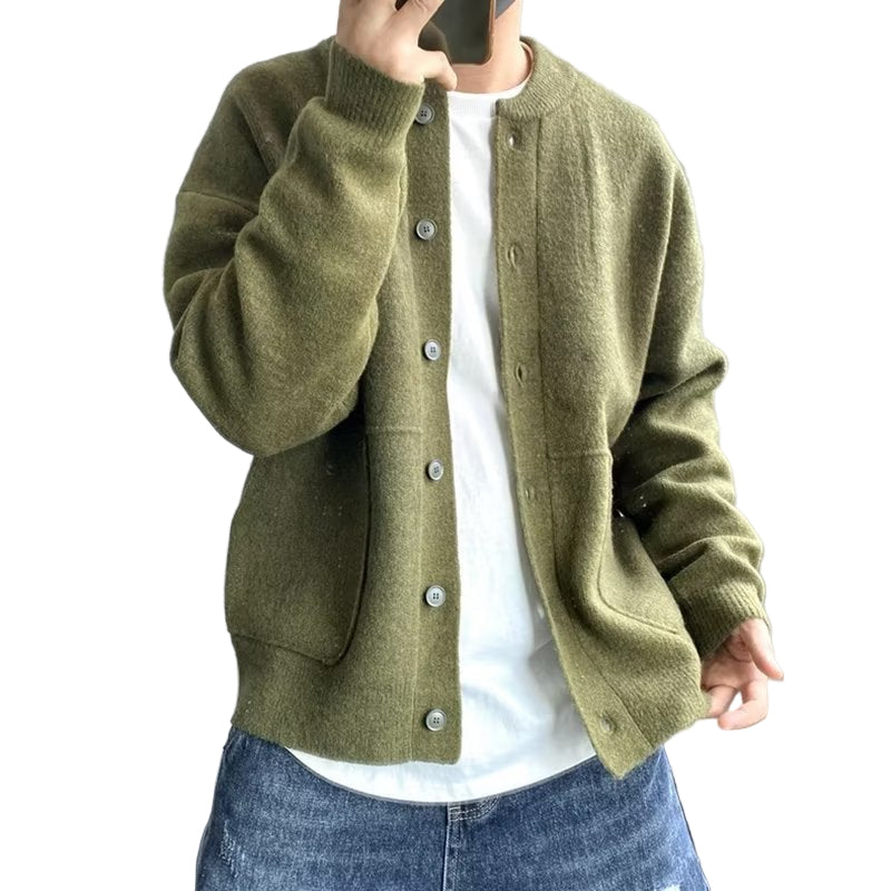 Cardigan Homme Boutonné Chic Classique 0