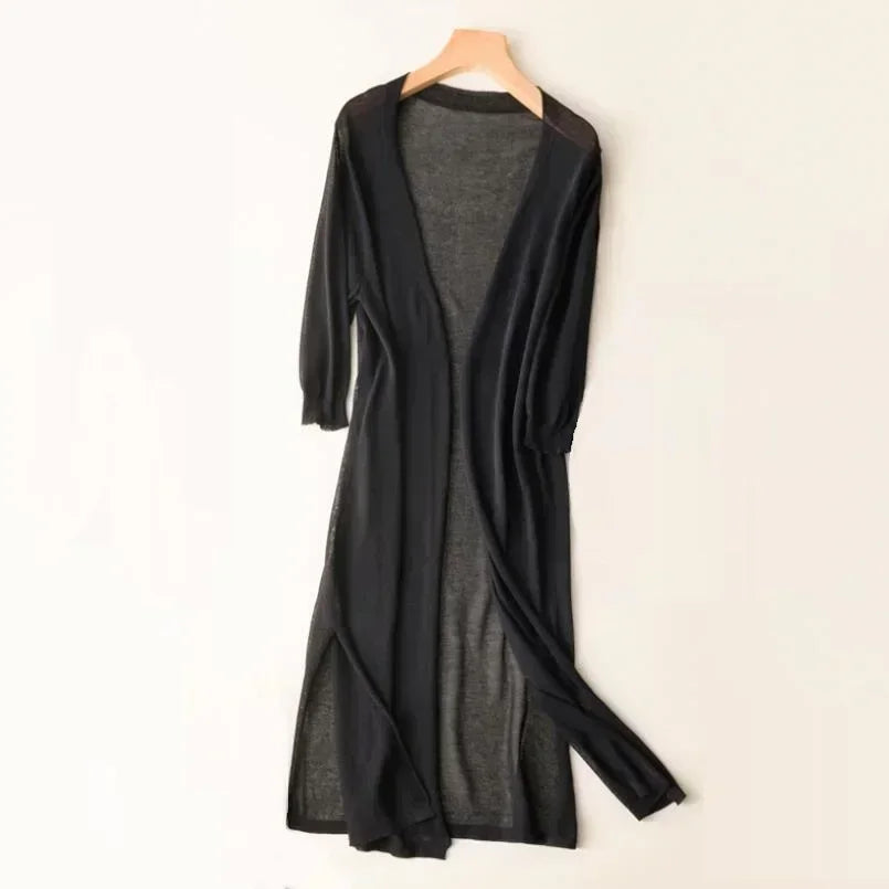 Cardigan Long Décontracté pour Femme 2