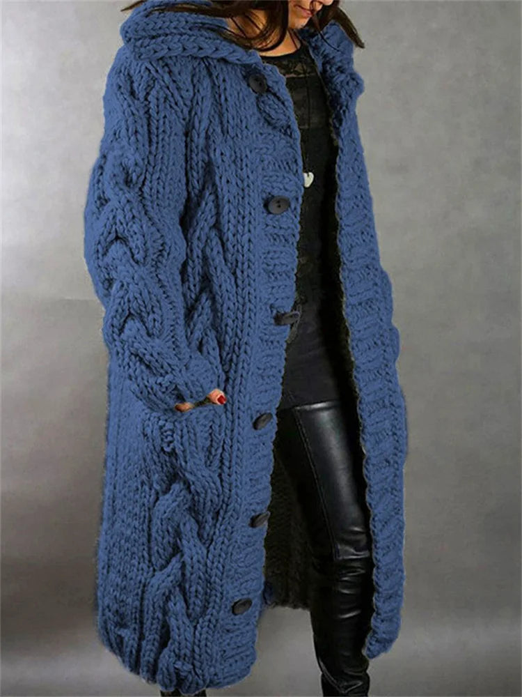 Cardigan à Capuche Femme Oversize 1