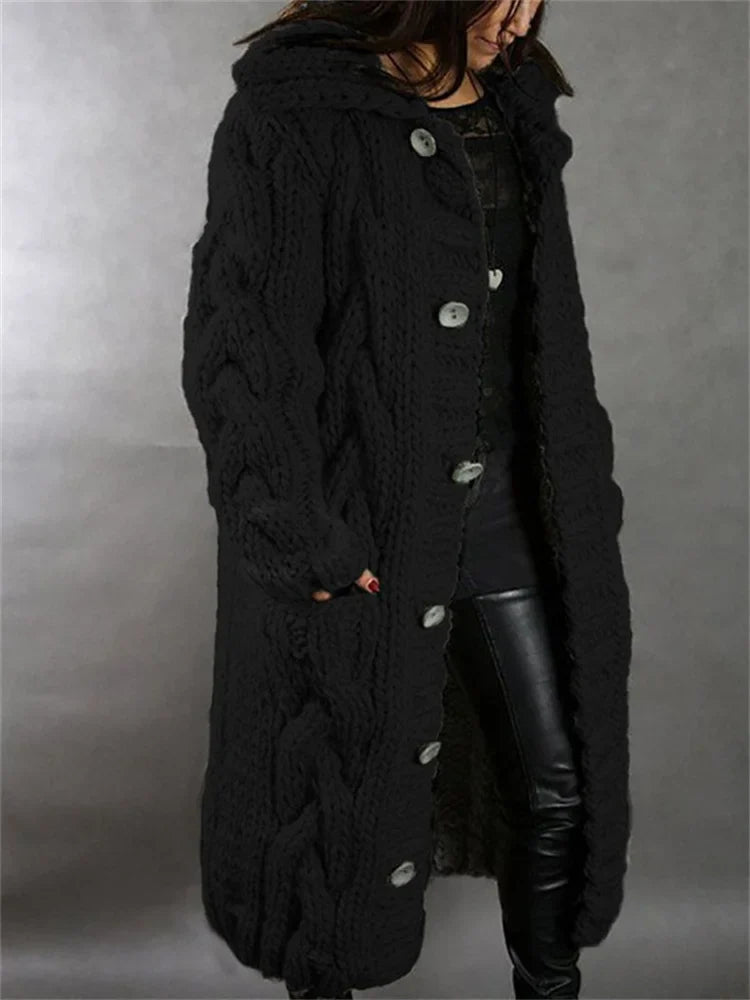 Cardigan à Capuche Femme Oversize 4