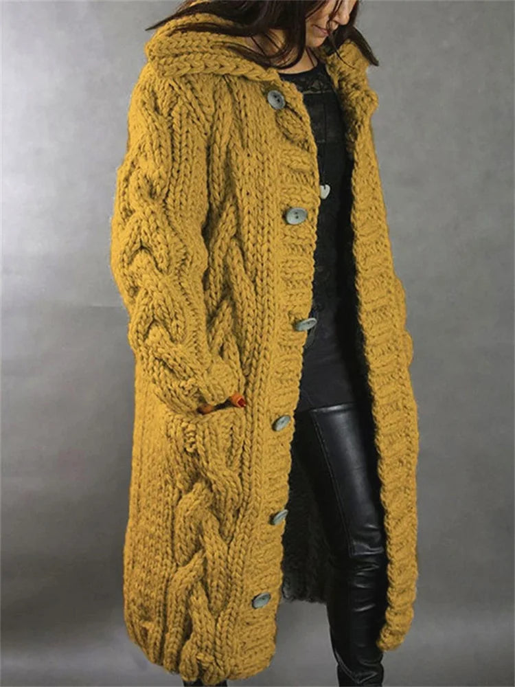 Cardigan à Capuche Femme Oversize 7