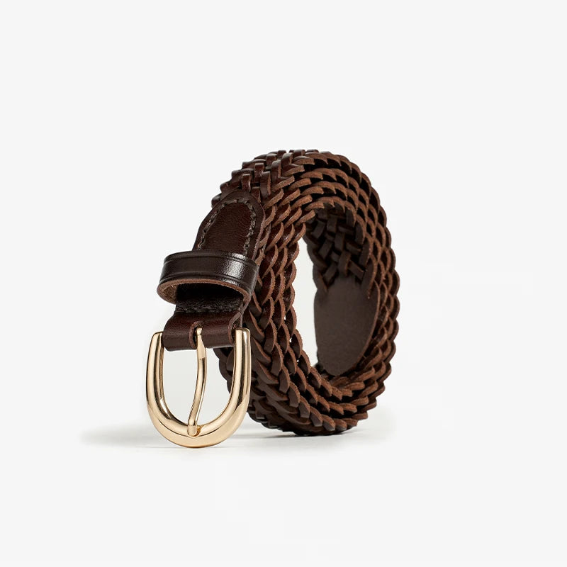 Ceinture Tressée en Cuir pour Femme 1