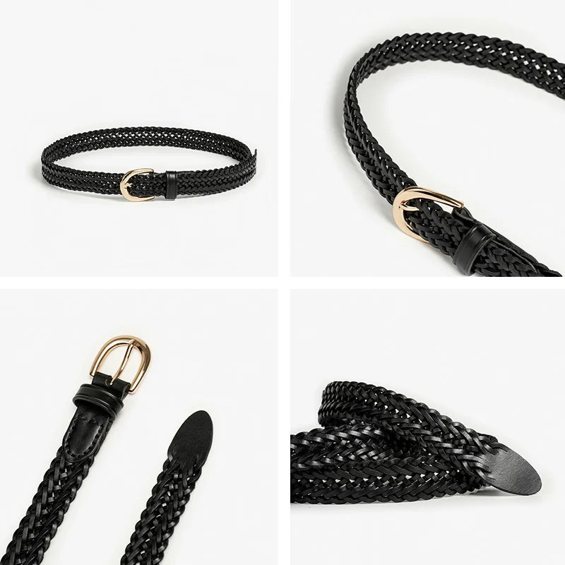 Ceinture Tressée en Cuir pour Femme 6