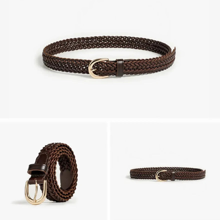 Ceinture Tressée en Cuir pour Femme 7