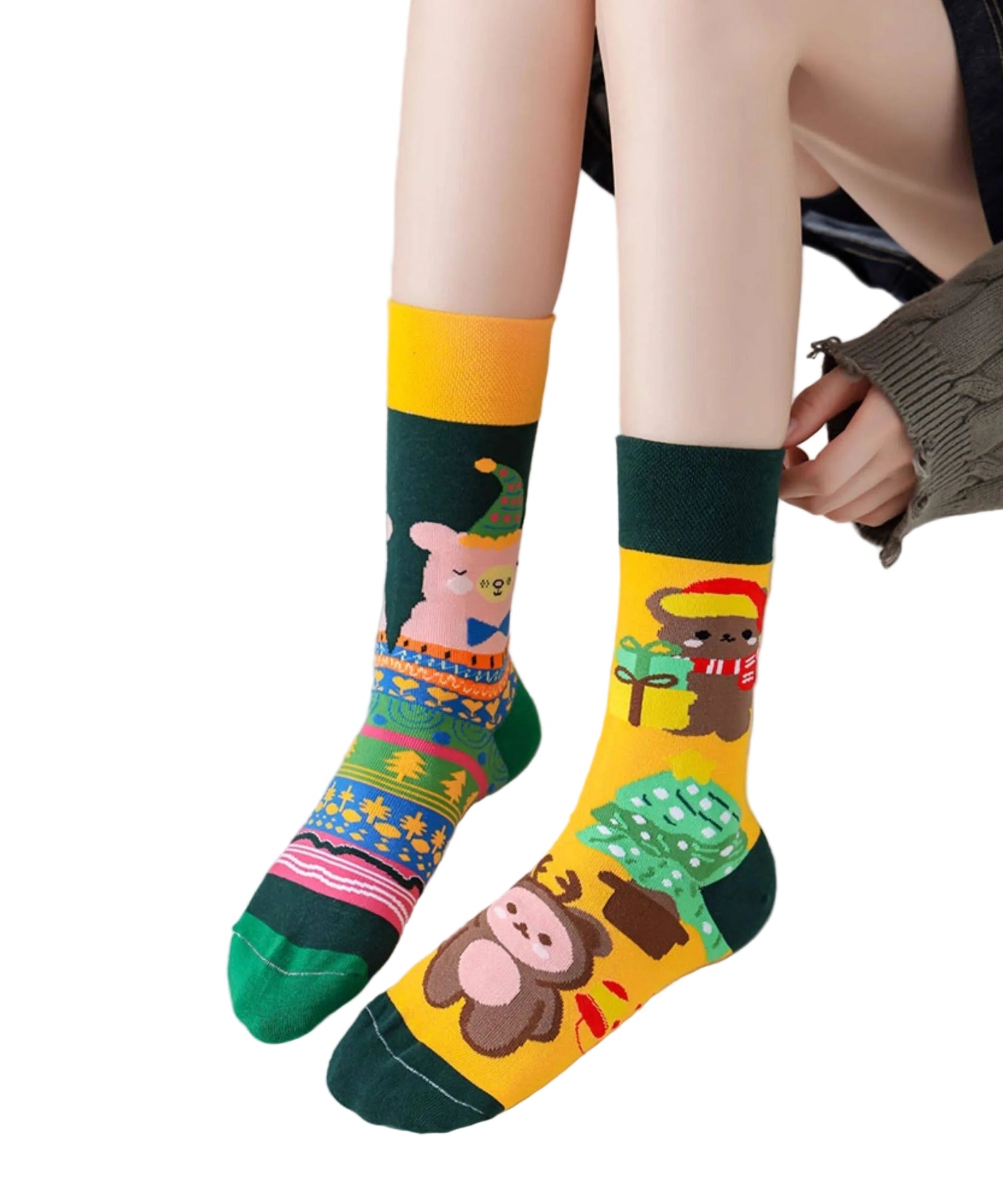 Chaussettes Japonaises à Motif Asymétrique 0