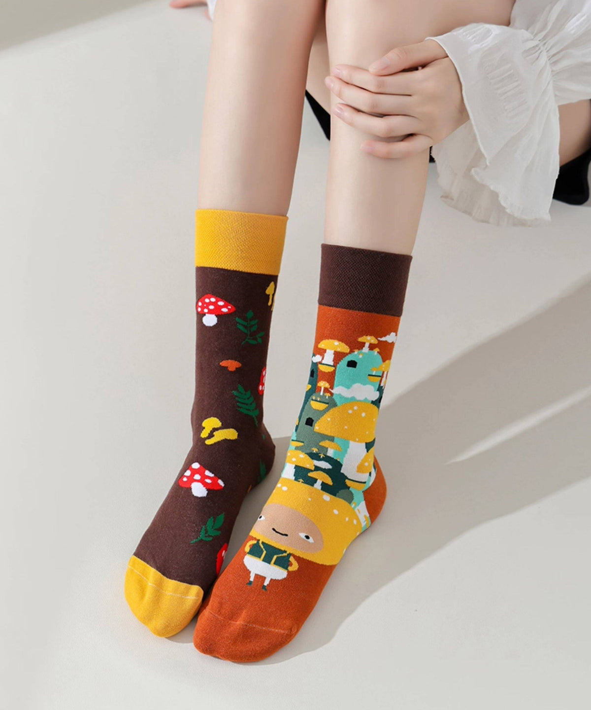 Chaussettes Japonaises à Motif Asymétrique 1