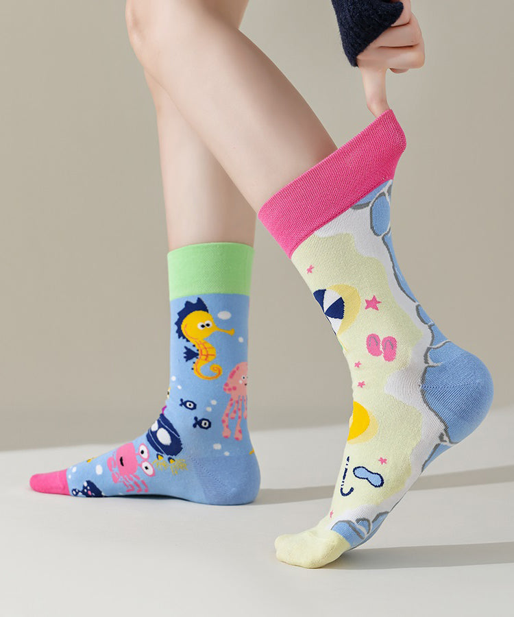 Chaussettes Japonaises à Motif Asymétrique 3