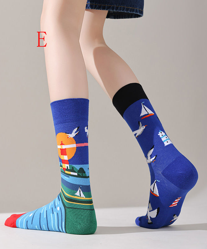 Chaussettes Mi-Mollet Design Asymétrique pour Femme 4