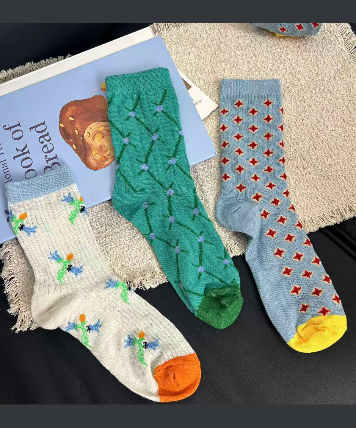 Chaussettes Mi-Mollet Respirantes pour Femme Style Décontracté 0